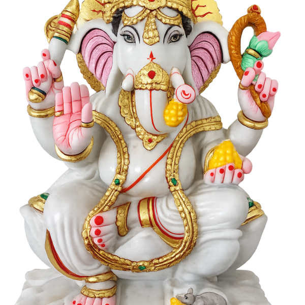 White Marble Ganpati ji