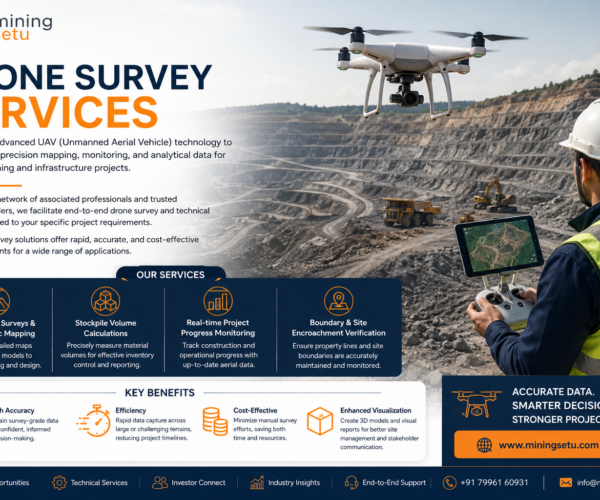 How Technology is Transforming India’s Mining Industry: The Rise of Drone Surveys, GIS & Digital Mine Planning